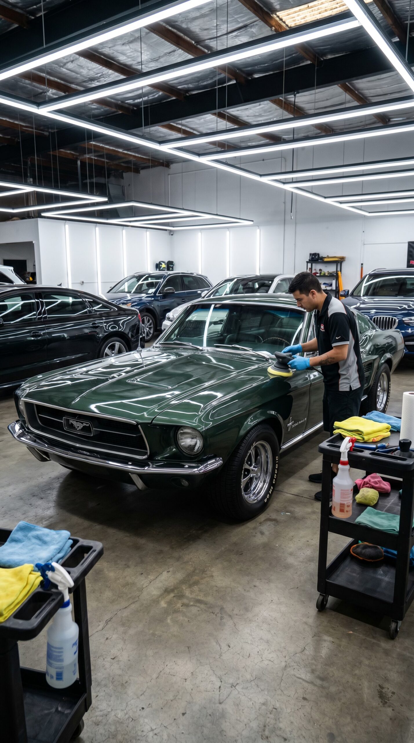 mustang Car detailing workshop